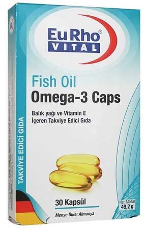 EuRho Vital Omega Fish Oil Caps Kapsül